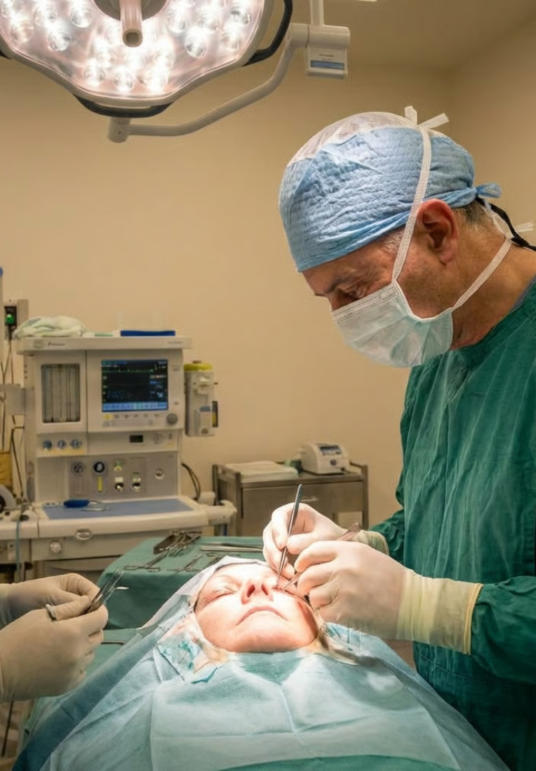 How does blepharoplasty work?